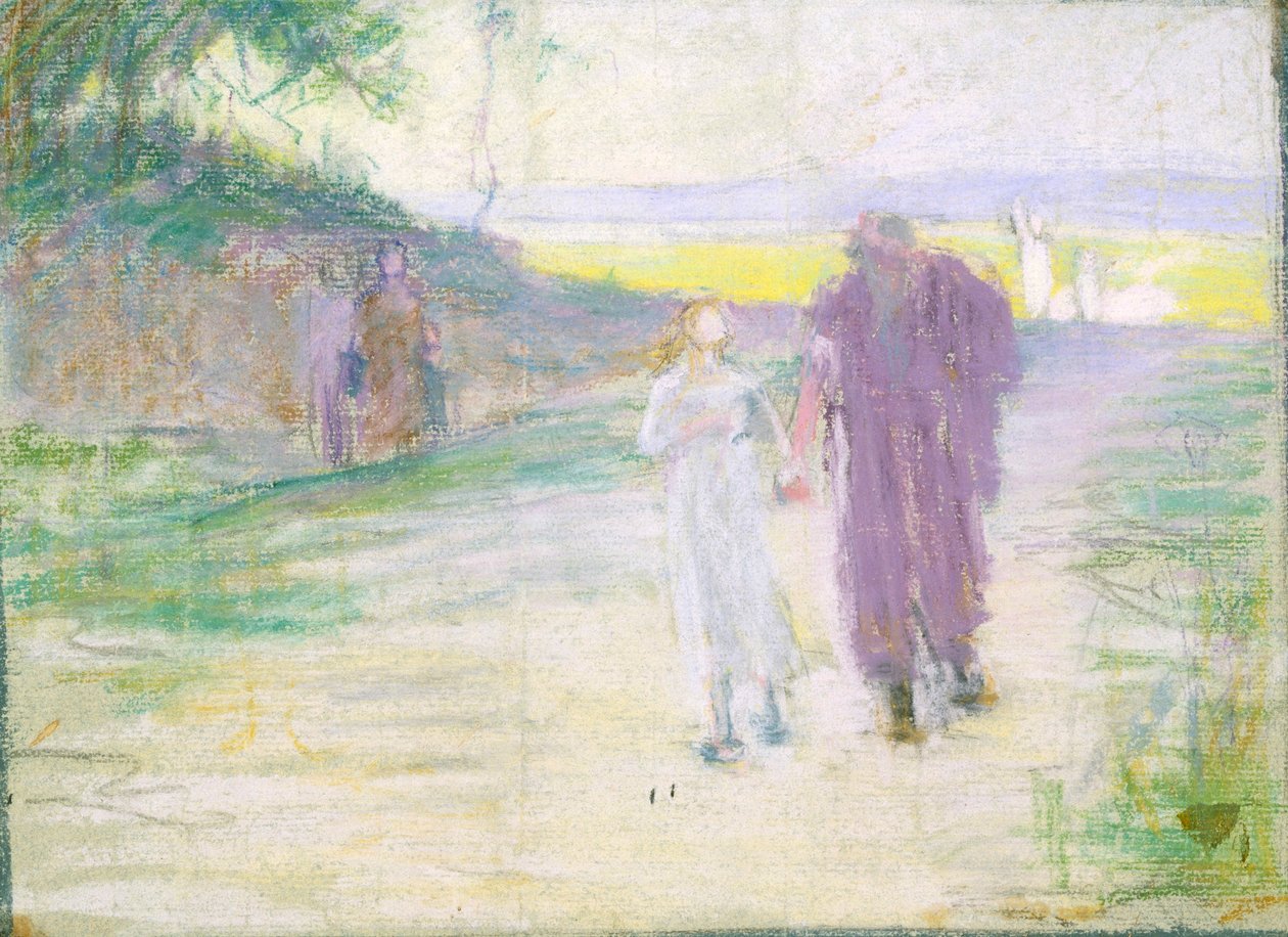 Estudio para la Huida a Egipto de Henry Ossawa Tanner