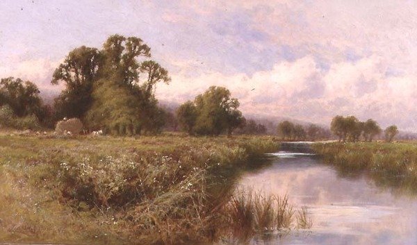 Paisaje de pradera cerca de Marlow-on-Thames de Henry Parker