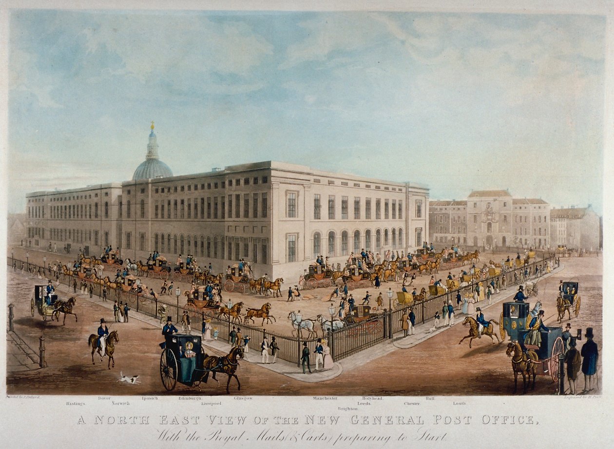Oficina General de Correos, Ciudad de Londres, 1830 de Henry Pyall