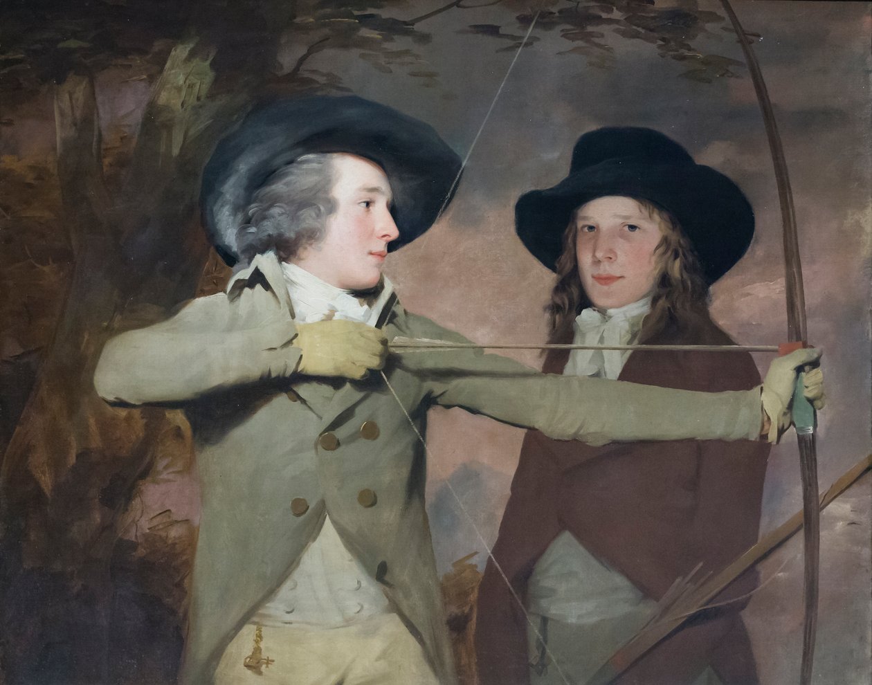 Los arqueros, c.1789-90 (óleo sobre lienzo) de Henry Raeburn
