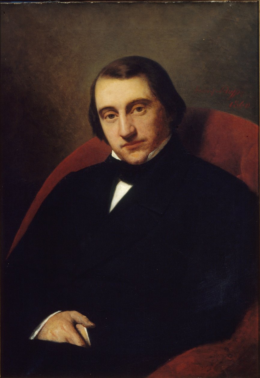Retrato de Ernest Renan 1823-1892, 1860 de Henry Scheffer