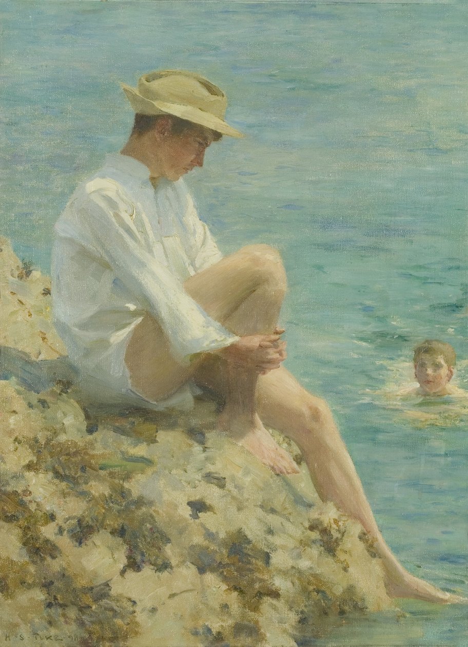 Niños bañándose de Henry Scott Tuke