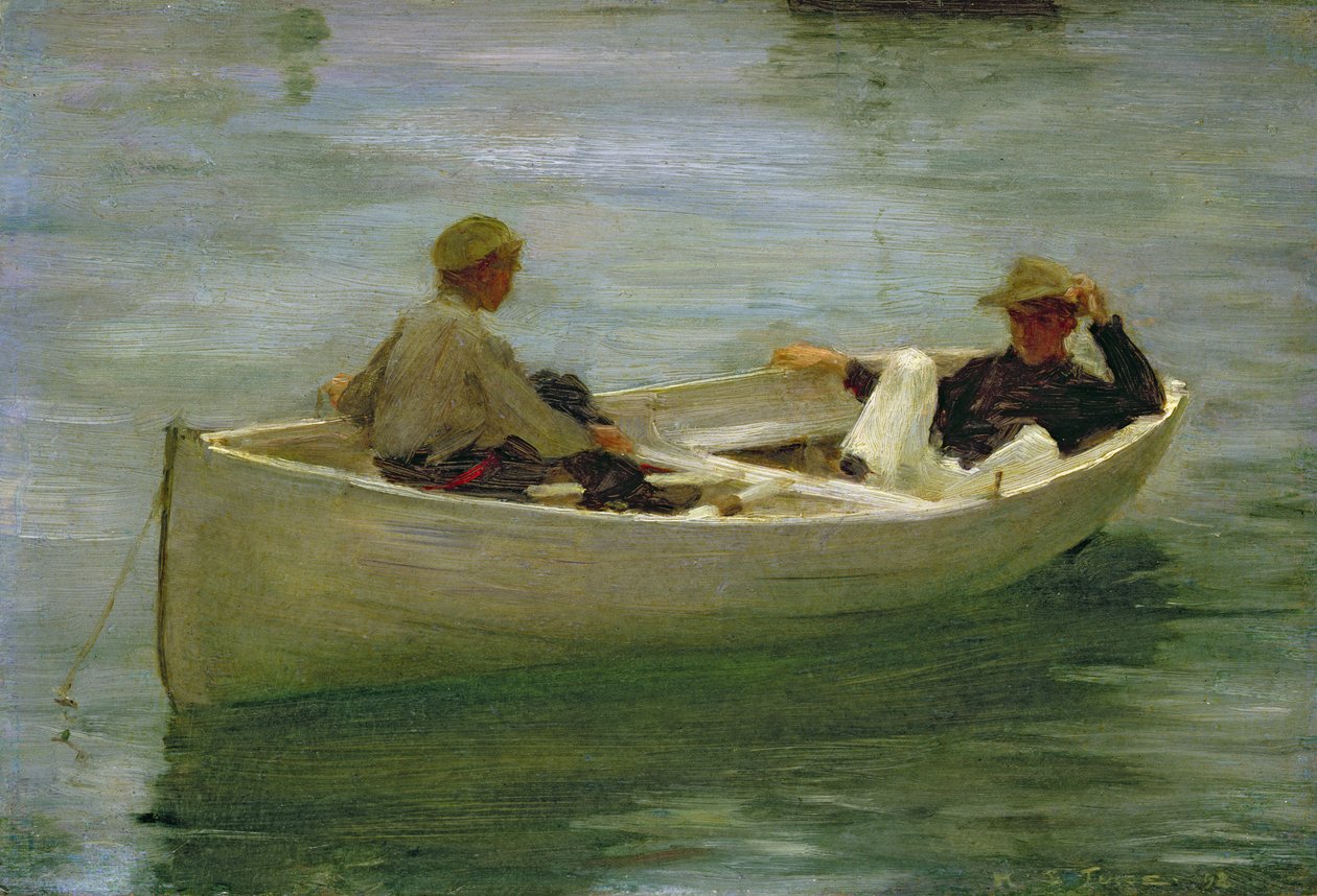 En el bote de remos de Henry Scott Tuke