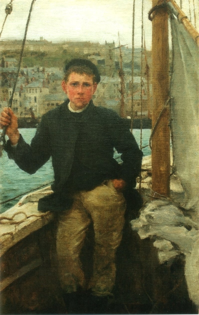 Retrato de Jack Rolling de Henry Scott Tuke