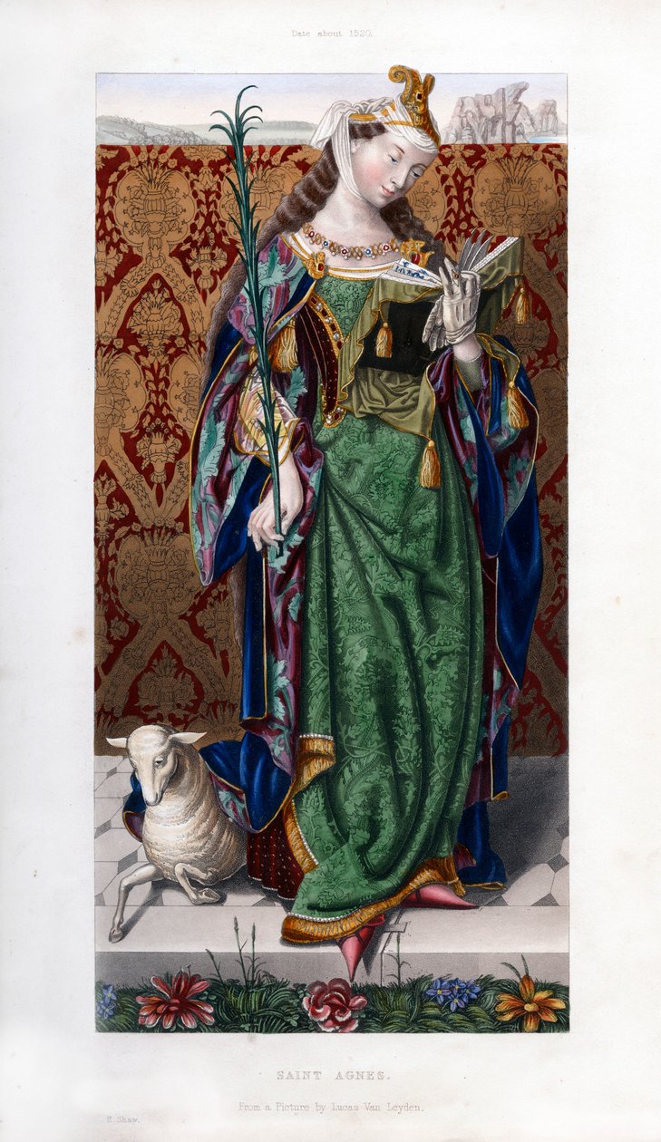 Santa Inés, c1520 de Henry Shaw