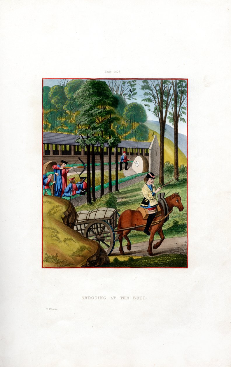 Disparando en el Blanco, 1496, 1843 de Henry Shaw