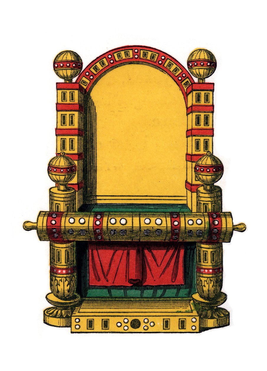 Trono de estado, siglo IX, 1843 de Henry Shaw