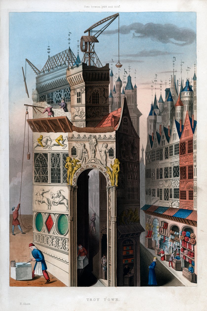 Troy Town, 1498-1515, 1843 de Henry Shaw