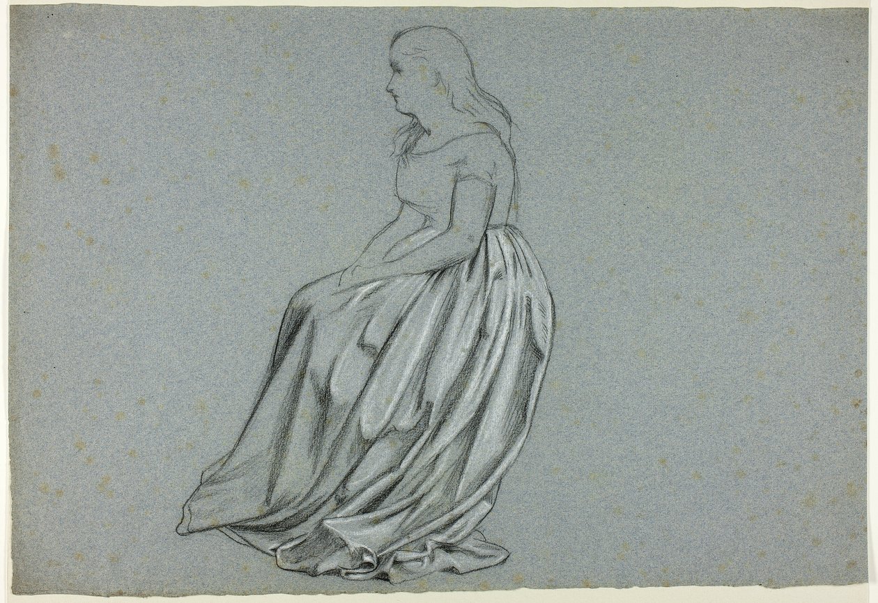 Perfil de una mujer sentada de Henry Stacy Marks