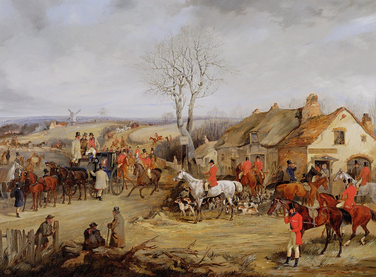 Escena de caza, La reunión de Henry Thomas Alken