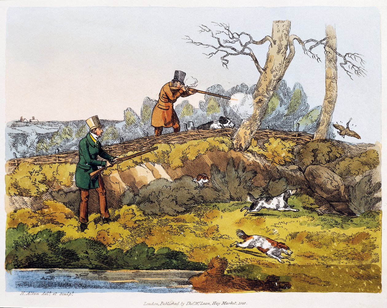 Caza de becadas de Henry Thomas Alken