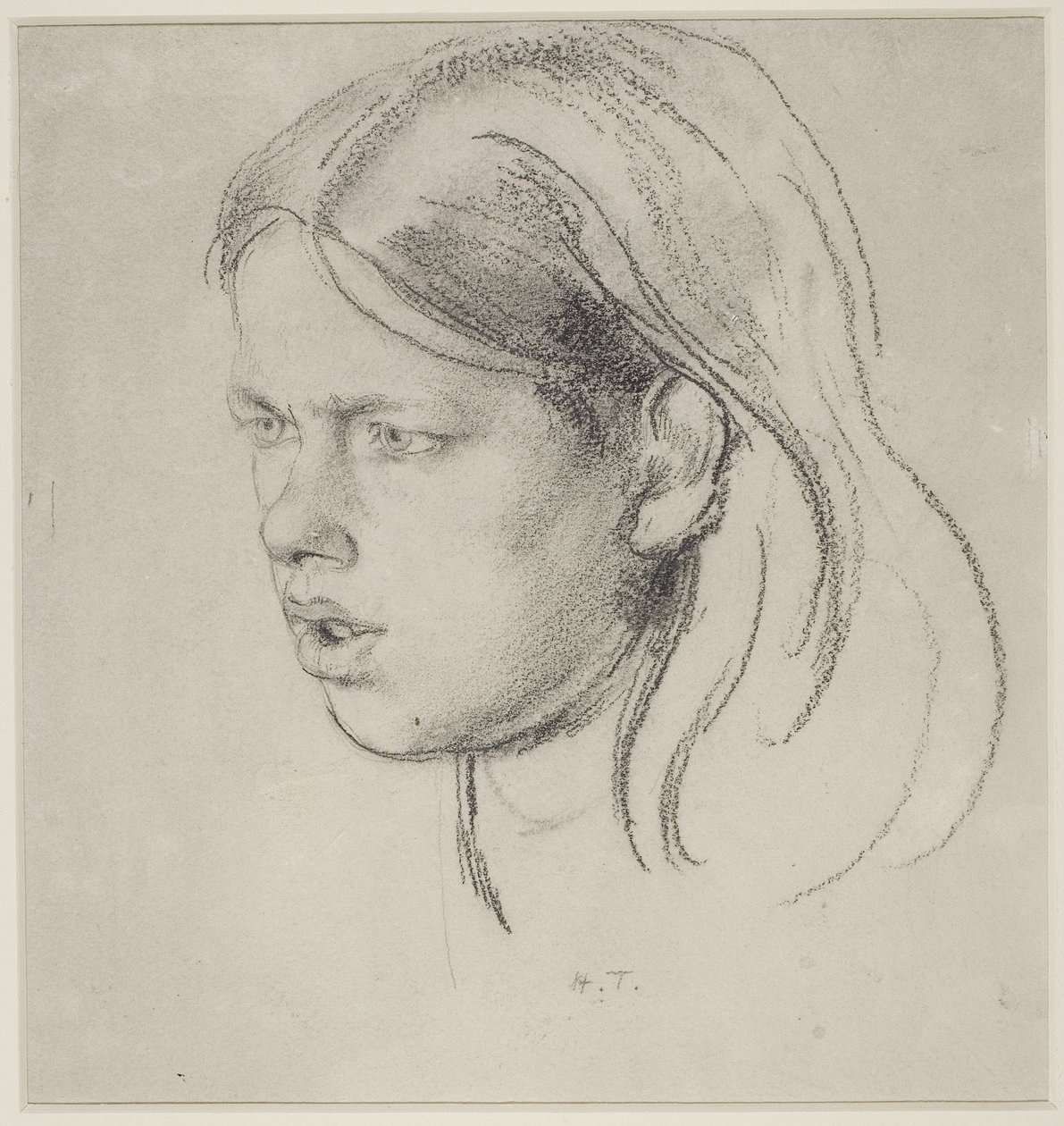 Cabeza de una niña de Henry Tonks