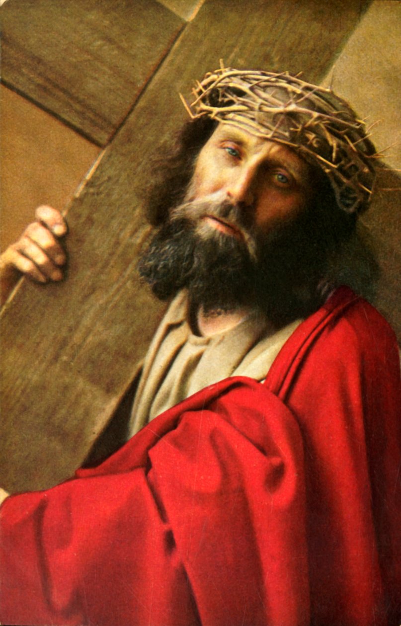 Jesús cargando la cruz, 1922 de Henry Traut