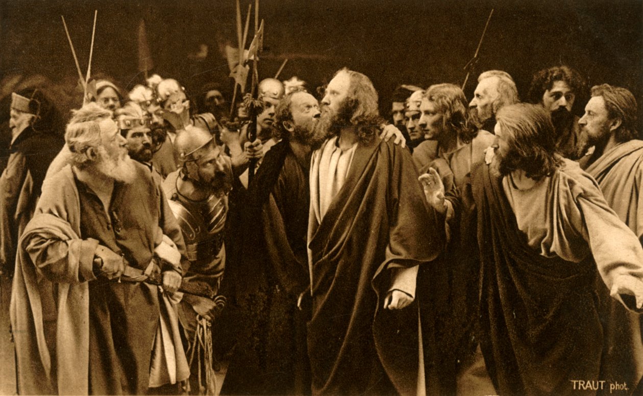 Judas traiciona a su maestro, 1922 de Henry Traut