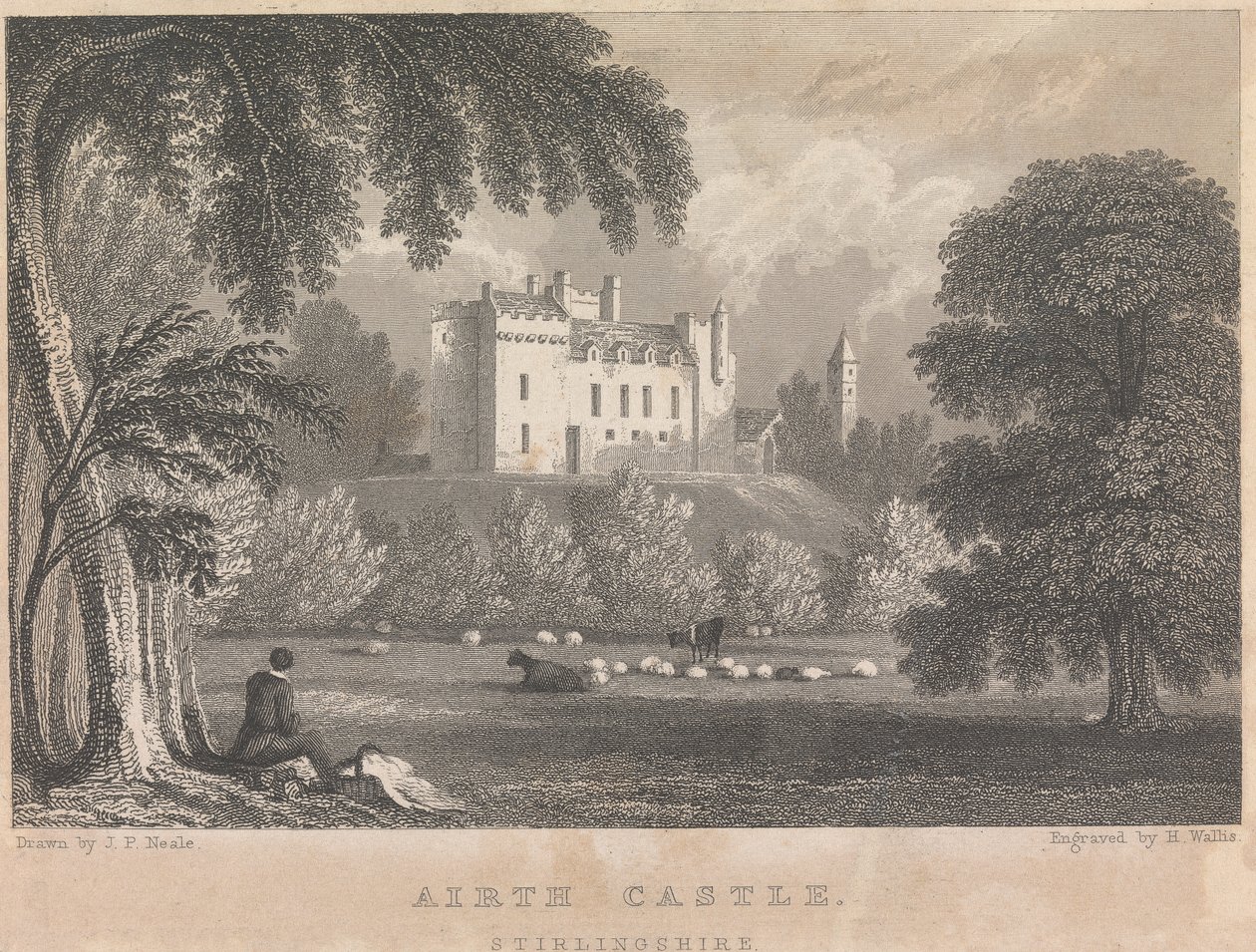 Castillo de Airth, Stirlingshire; página 4 (Volumen Uno) de Henry Wallis