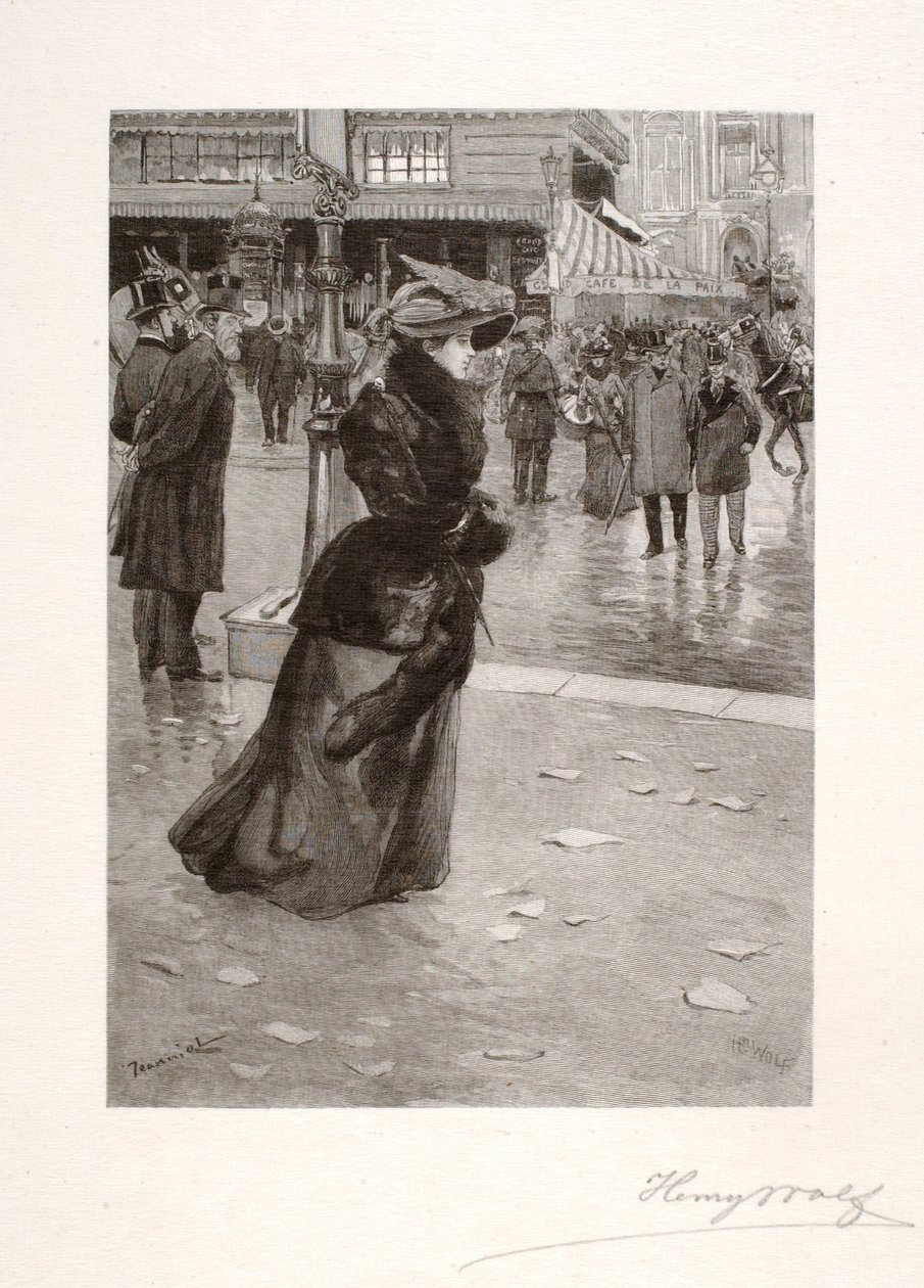 Boulevard des Italiens, una parisina a fondo de Henry Wolf