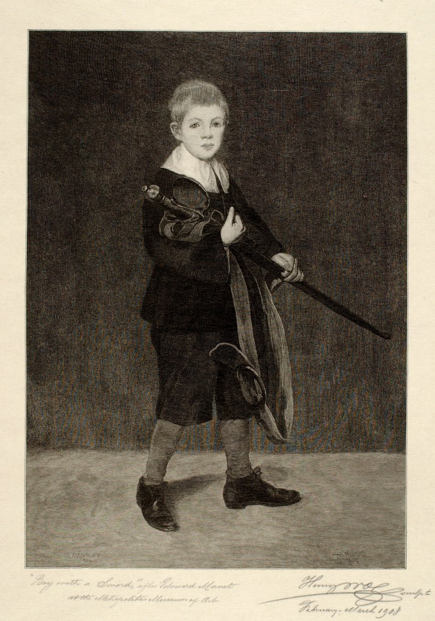 Niño con espada de Henry Wolf