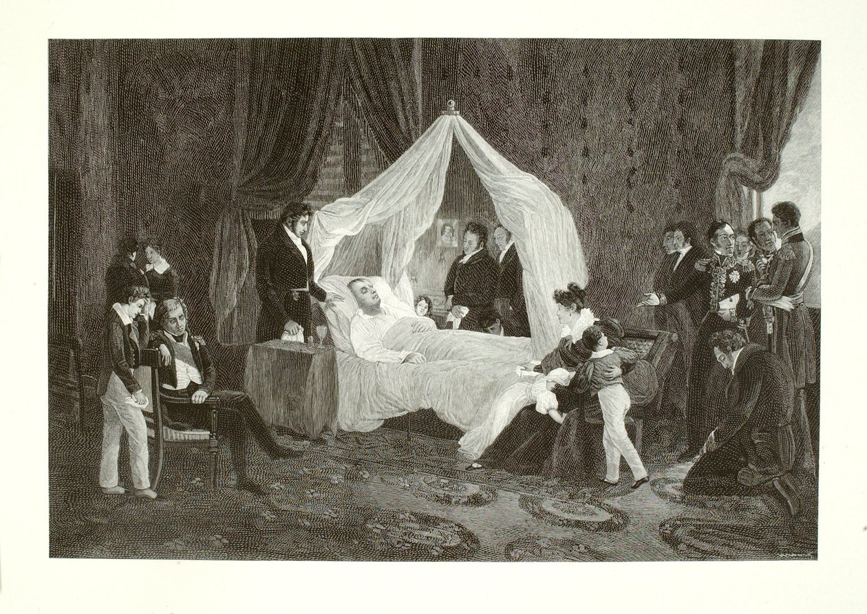 Muerte de Napoleón I de Henry Wolf