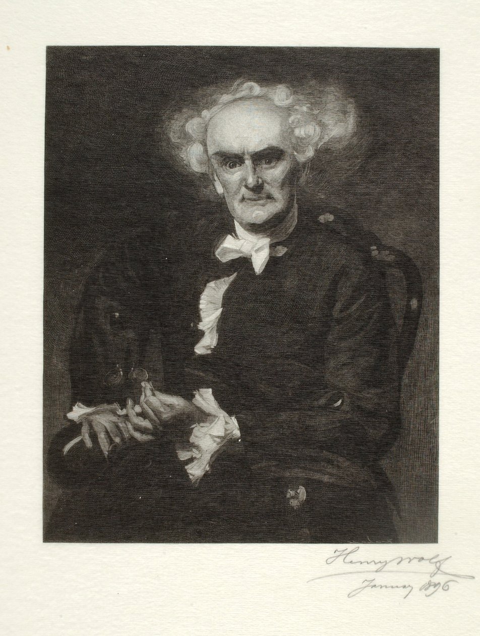 Joseph Jefferson como "Dr. Pangloss" de Henry Wolf