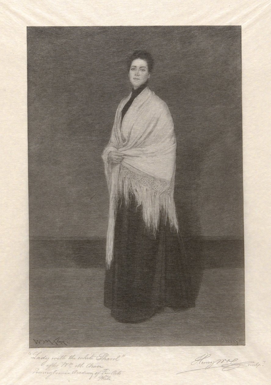 Dama del mantón blanco de Henry Wolf
