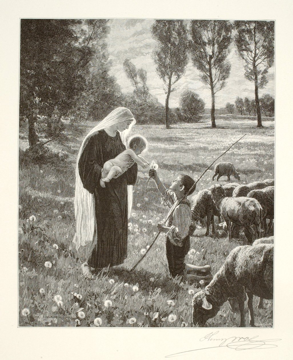María conoce a un pastorcillo de Henry Wolf