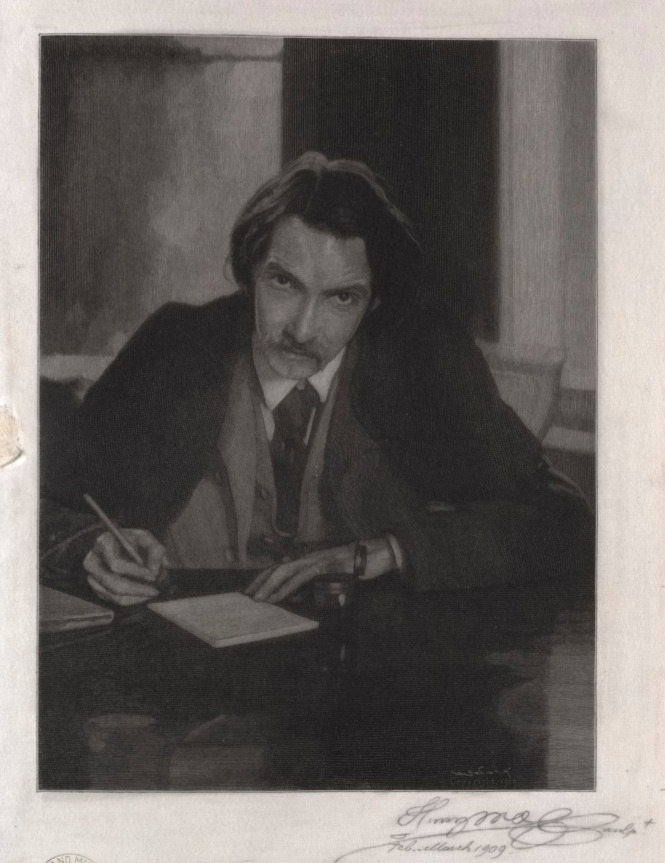 Robert Louis Stevenson, 1909 de Henry Wolf