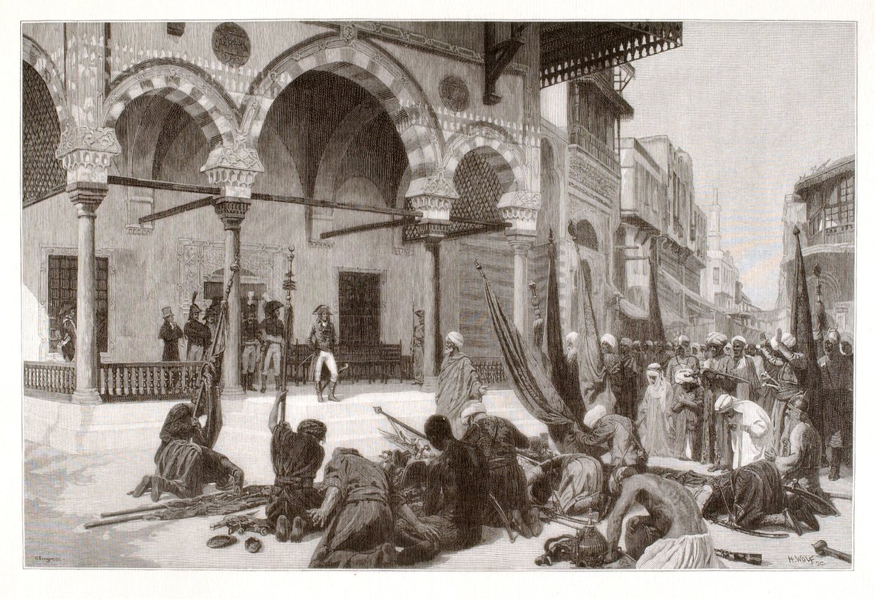 Sumisión de los mamelucos a Napoleón de Henry Wolf