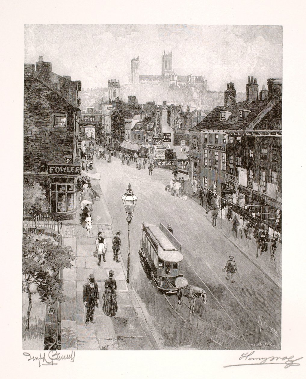 La Catedral desde High Street de Henry Wolf