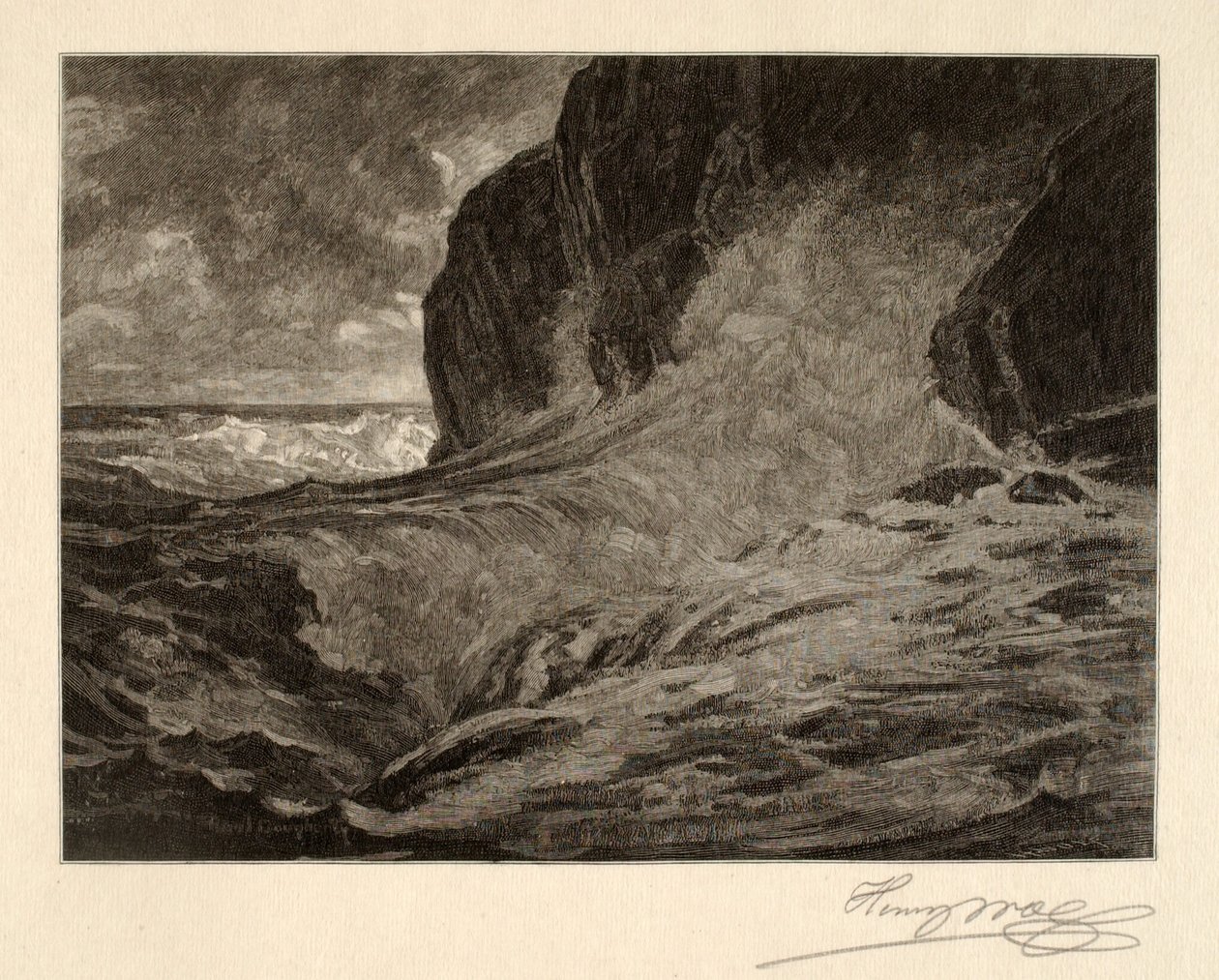 La costa de Maine (The Onrush) de Henry Wolf