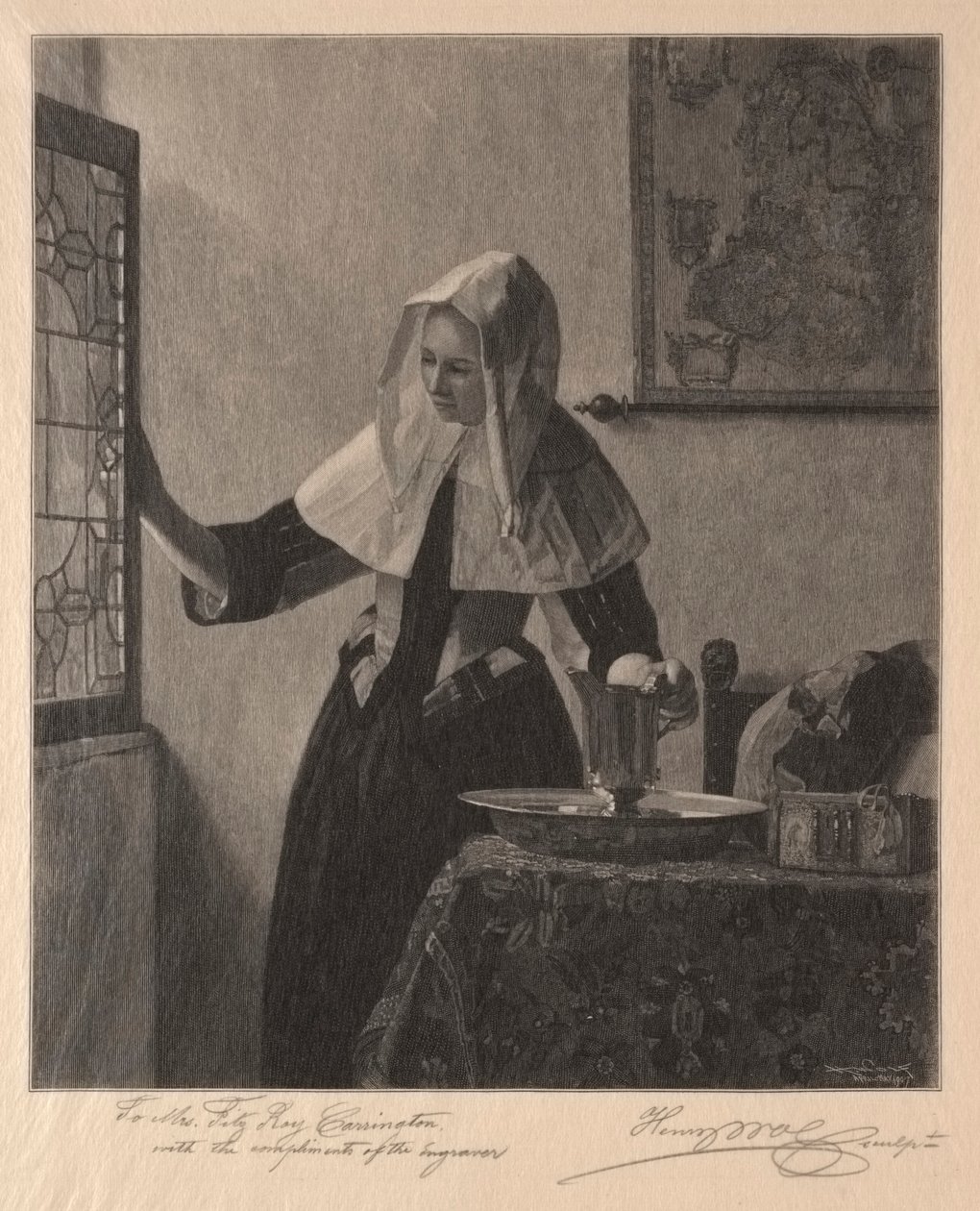 Joven mujer en una ventana, 1907 de Henry Wolf