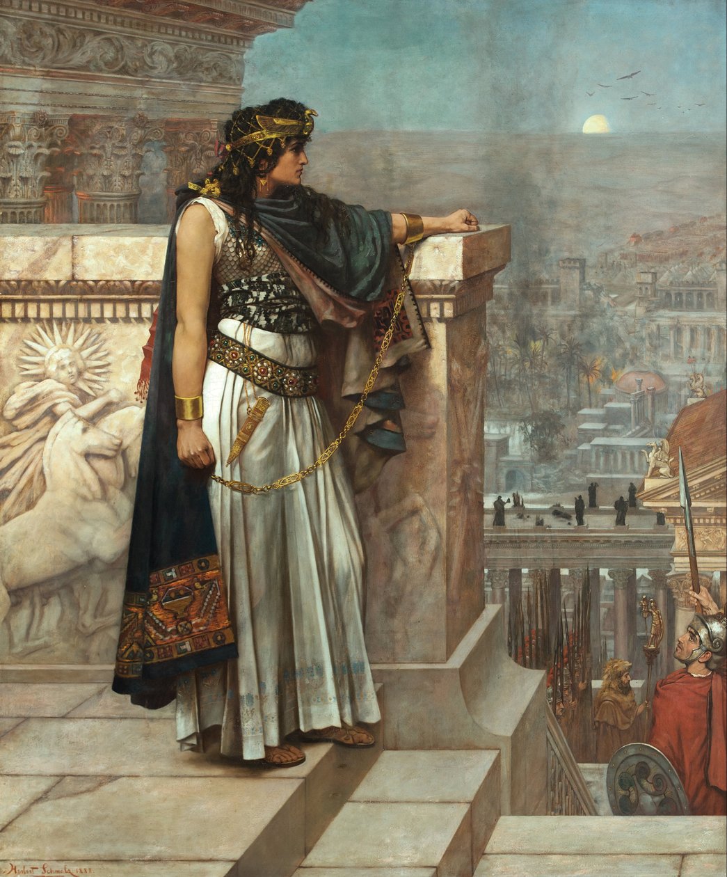 La última mirada de Zenobia a Palmira de Herbert Gustave Schmalz