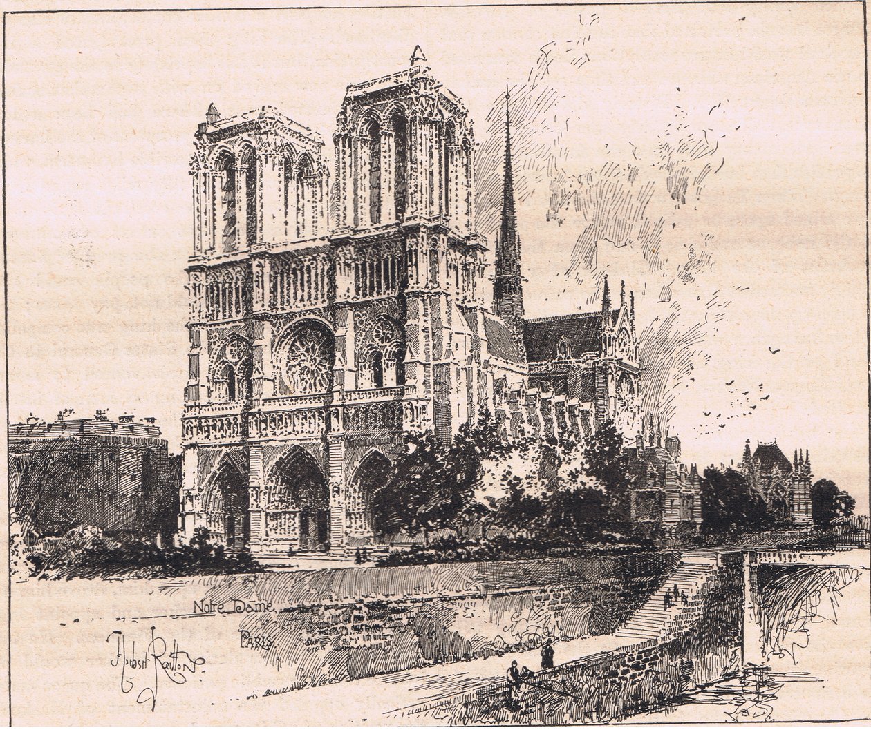 Notre Dame, París de Herbert Railton