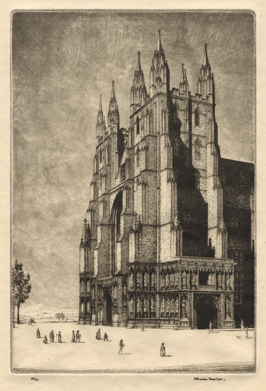 Catedral de Canterbury de Herbert Gordon Warlow