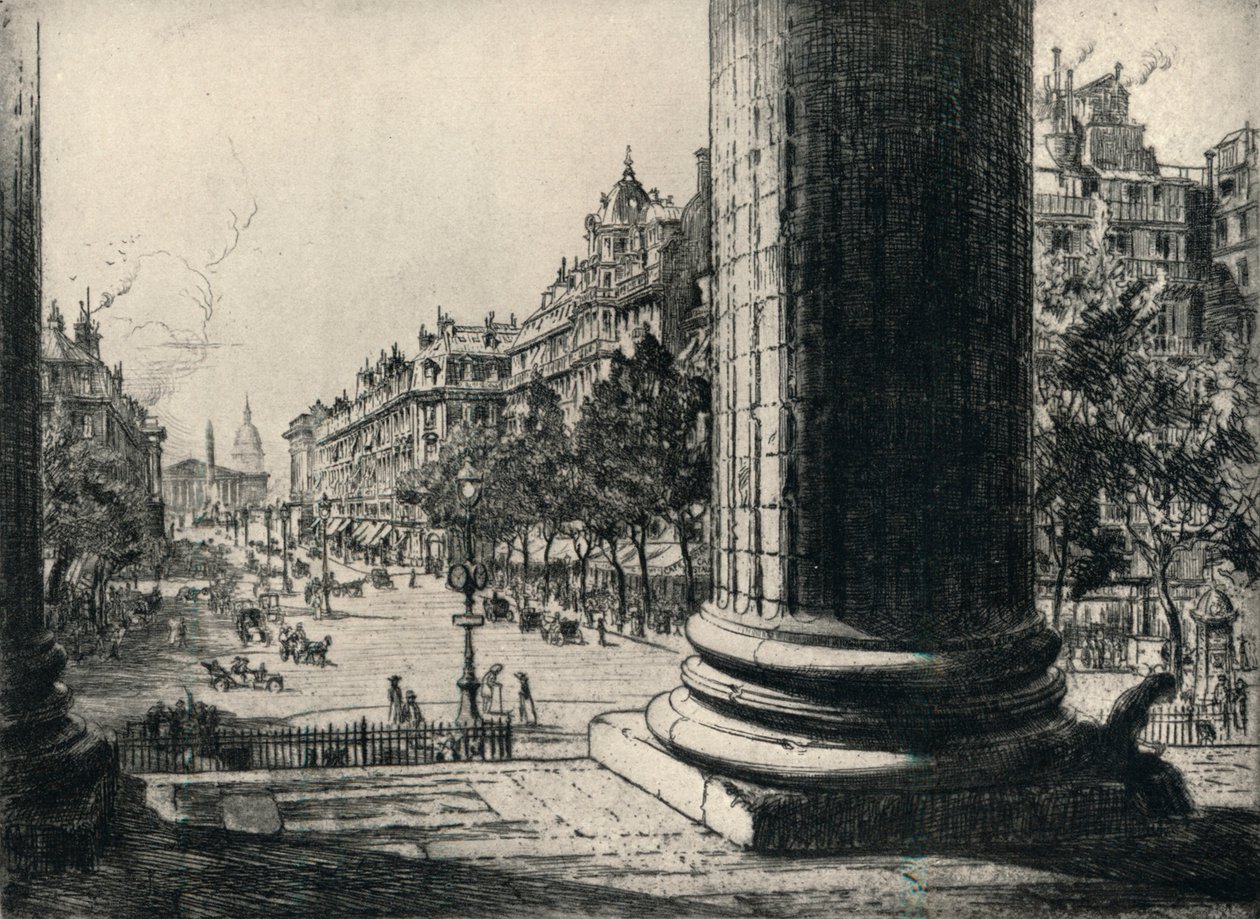 Vista desde la Madeleine, 1915 de Herbert Hillier