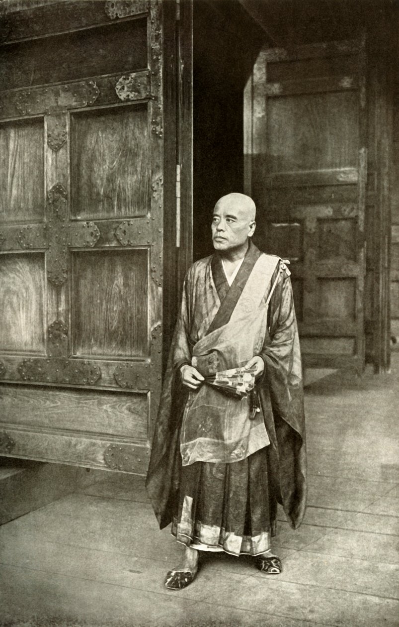 Un sacerdote de Buda, 1910 de Herbert Ponting