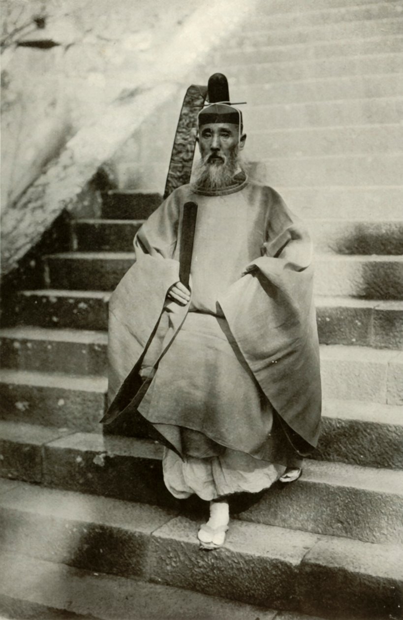 Un sacerdote sintoísta, 1910 de Herbert Ponting