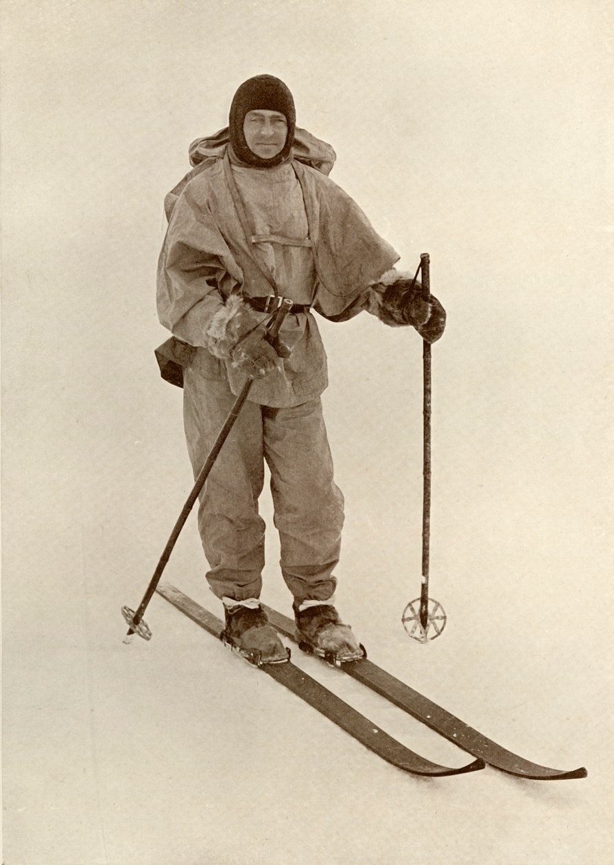 Capitán Scott en esquí, c1910-1913, 1913 de Herbert Ponting