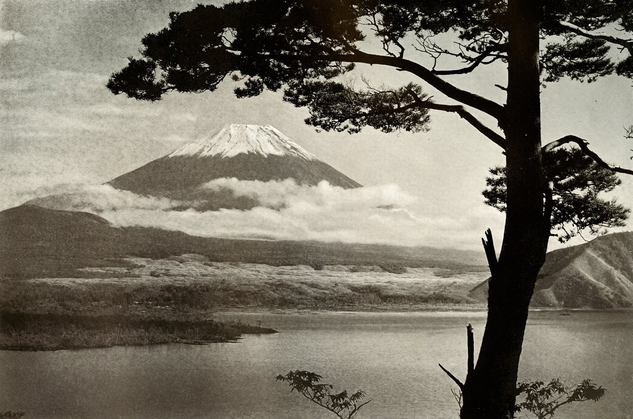 Fuji desde el Lago Motosu, 1910 de Herbert Ponting