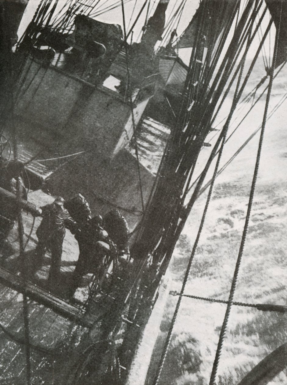 Manejando las bombas, c. 1910-1913 de Herbert Ponting