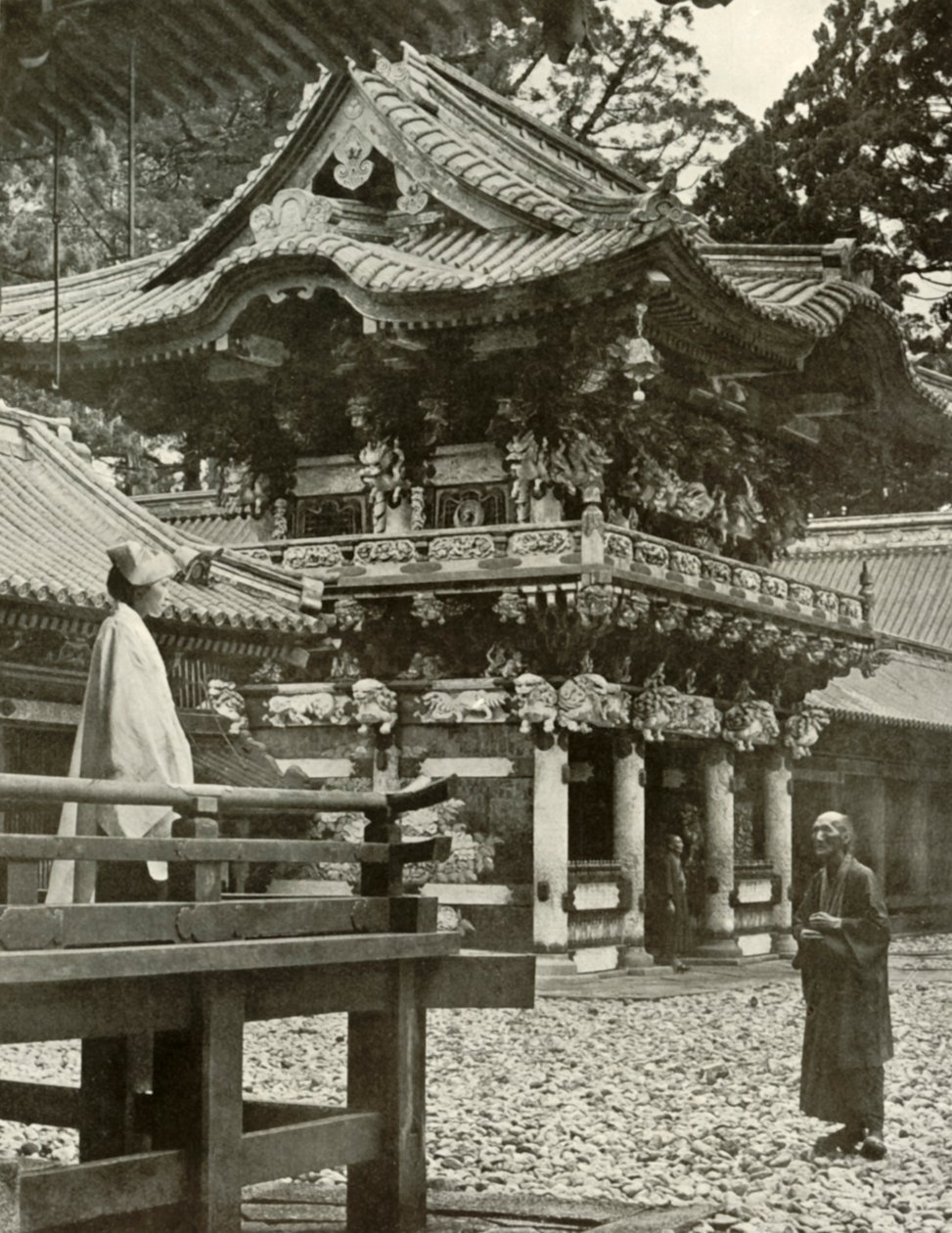 La Puerta Yomei en Nikko de Herbert Ponting