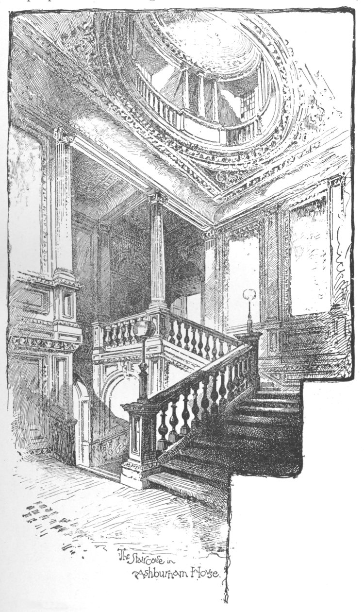 La escalera, Ashburnham House, 1890 de Herbert Railton
