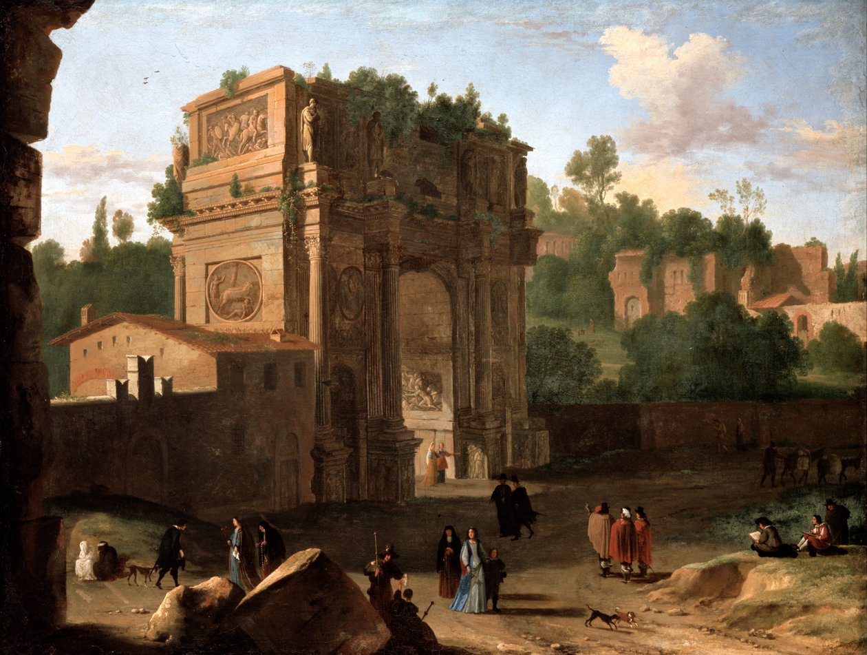 El Arco de Constantino, Roma de Herman van Swanevelt