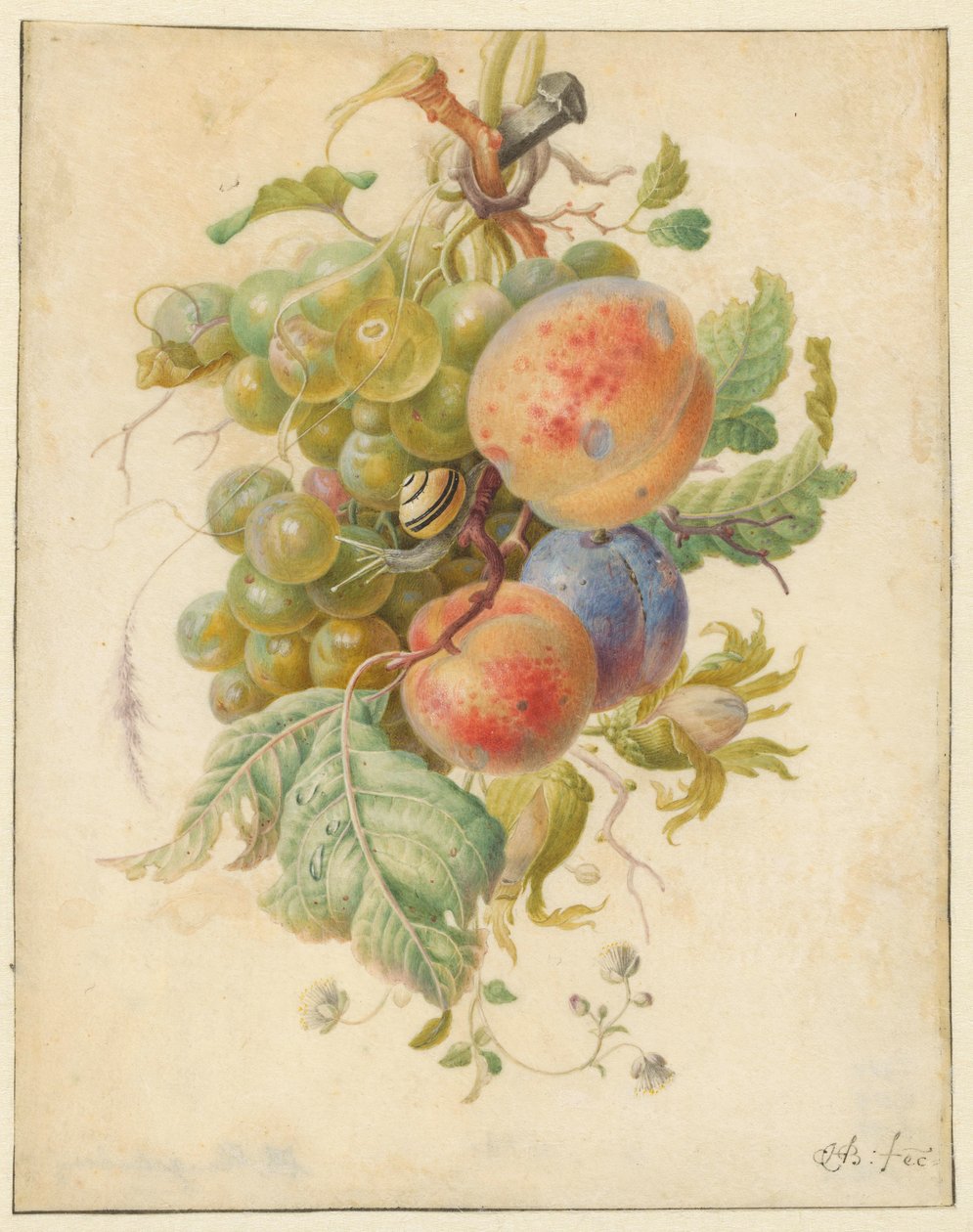 Festón de frutas de Herman Henstenburgh