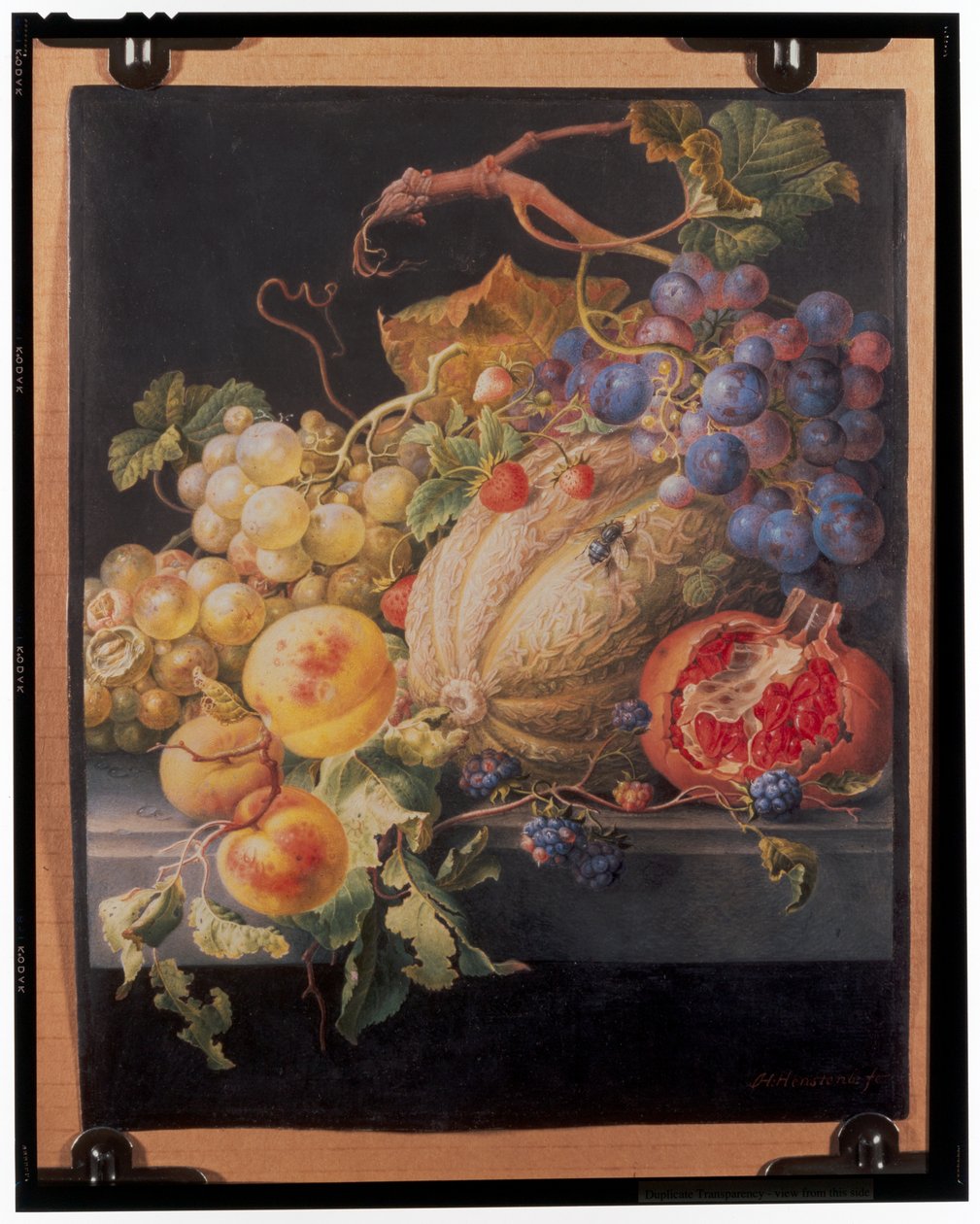 Bodegón de frutas de Herman Henstenburgh