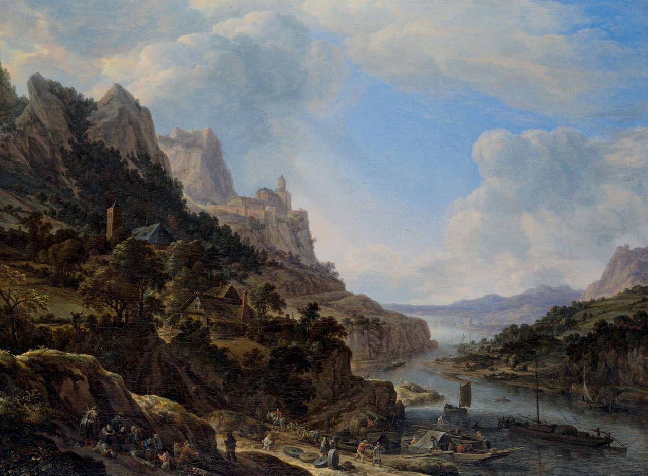 Paisaje con el río Rin de Herman the Younger Saftleven