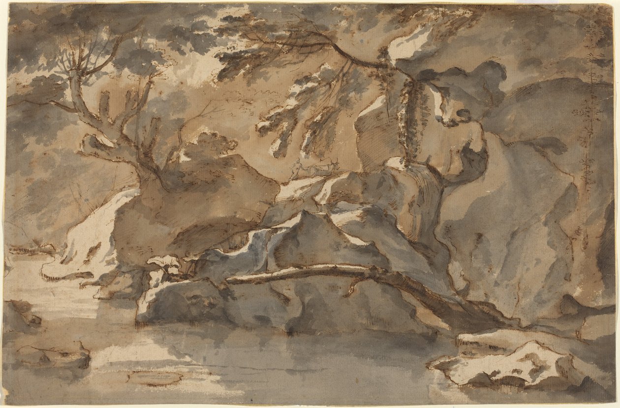 Paisaje (después de Paul Bril) de Herman van Swanevelt