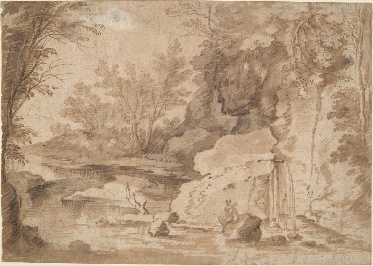 paisaje del río de Herman van Swanevelt