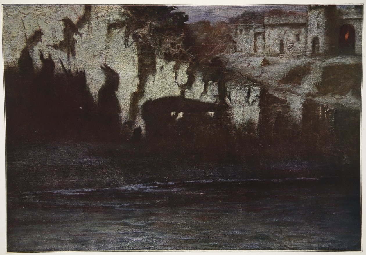 El funeral de Sigfrido, 1906 de Hermann Hendrich