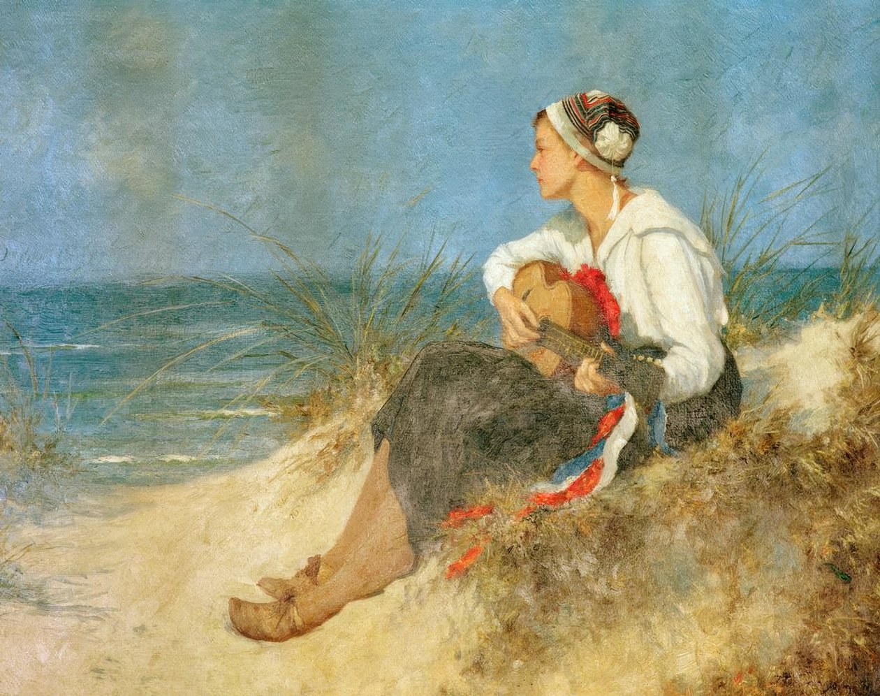 Hora reflexiva en la playa de Hermann Seeger