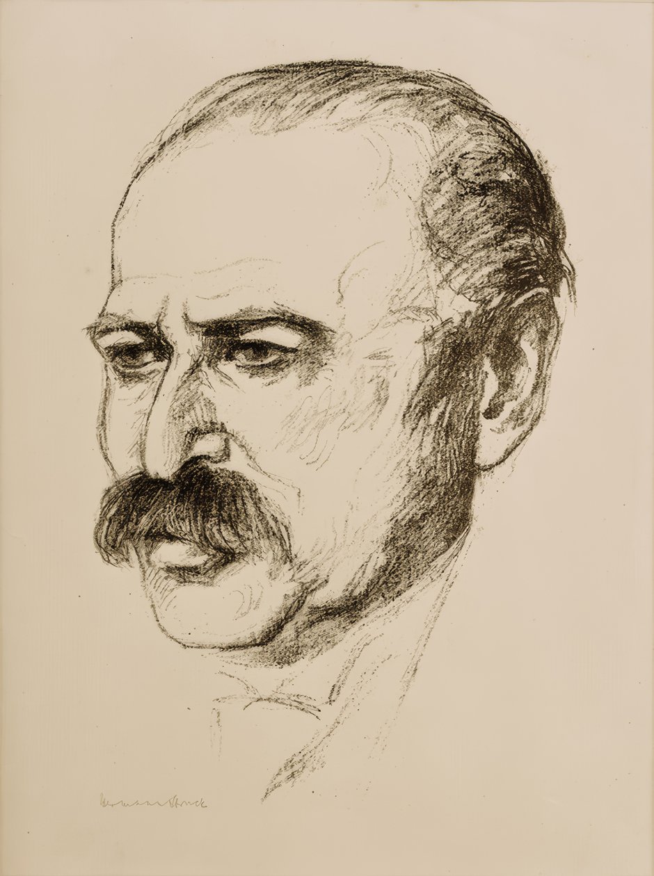 Retrato de Lesser Ury de Hermann Struck